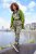 Ulla Popken Camo Boyfriend Pants Olive Grey - Jeans & Hosen in Großen Größen – Plus Size Damenmode - 