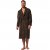 JP1880 Bathrobe Extra Soft Terry Cloth Brown - Herrenunterwäsche & bademode - Herrenunterwäsche & Bademode in großen Größen