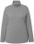 Ulla Popken Basic Long Sleeve Slim Fit Turtleneck Light Grey Melange - Hoodies & Sweatshirts - 