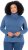 Ulla Popken Basic Long Sleeve Slim Fit Turtleneck Ink Blue - Hoodies & Sweatshirts - 