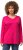 Ulla Popken Back To Basics V-Neck Relaxed Fit Cotton Tee Magenta Pink - T-Shirts - T-Shirts für Damen
