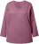 Ulla Popken Back To Basics V-Neck Relaxed Fit Cotton Tee Dark Rose - T-Shirts - T-Shirts für Damen