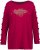 Ulla Popken Rhinestone Accent Statement Cutout Sleeve Stretch Knit Top Wine Red - Bedruckte T-shirts für herren - 