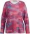 Ulla Popken Graphic Print Recycled Polyester Quick Dry Stretch Top Salsa Red - Bedruckte T-shirts für herren - 