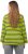 Ulla Popken Striped Hem Long Sleeve Tee Apple Green - Bedruckte T-shirts für herren - 