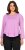 Ulla Popken Layered Look Memories Embroidered Long Sleeve Tee Amethyst - Bedruckte T-shirts für herren - 