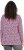 Ulla Popken Geometric Print 3/4 Sleeve Pleated Tee Raspberry - Bedruckte T-shirts für herren - 