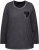 Ulla Popken Cold Dyed Sequined Heart Long Sleeve Tee Asphalt - Bedruckte T-shirts für herren - Bedruckte Damen-T-Shirts