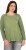 Ulla Popken Cold Dyed Sequined Heart Long Sleeve Tee Sage Green - Bedruckte T-shirts für herren - 
