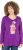 Ulla Popken Christmas Squirrel Long Sleeve Graphic Tee Dark Purple - Bedruckte T-shirts für herren - Bedruckte Damen-T-Shirts