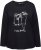 Ulla Popken Metallic Graphic Holiday Tee Black - Bedruckte T-shirts für herren - Bedruckte Damen-T-Shirts