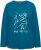 Ulla Popken Metallic Graphic Holiday Tee Teal - Bedruckte T-shirts für herren - Bedruckte Damen-T-Shirts