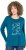 Ulla Popken Metallic Graphic Holiday Tee Teal - Bedruckte T-shirts für herren - Bedruckte Damen-T-Shirts