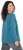 Ulla Popken Dream Rhinestone Lettering Long Sleeve Tee Teal - Bedruckte T-shirts für herren - Bedruckte Damen-T-Shirts