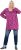 Ulla Popken Pleated Long Sleeve Floral Knit Tunic Summer Berry - Bedruckte T-shirts für herren - 