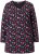 Ulla Popken Peppermint Tree V-Neck Holiday Cotton Long Sleeve Knit Tunic Black - Bedruckte T-shirts für herren - Bedruckte Damen-T-Shirts