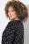 Ulla Popken Allover Printed Long Sleeve Tee Black - Bedruckte T-shirts für herren - Bedruckte Damen-T-Shirts