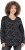 Ulla Popken Allover Printed Long Sleeve Tee Black - Bedruckte T-shirts für herren - 