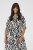 Kaffe Curve Alia Shirt Dress Black Chalk Animal - Midikleider - 