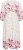 Kaffe Curve Rosa Midi Dress White Rose Border Flower - Kleider - Kleider für alle Größen
