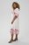 Kaffe Curve Rosa Midi Dress White Rose Border Flower - Kleider - Kleider für alle Größen