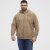 North Latitude Hoodie with Zipper Dark Sand TALL - TALL-größen - Langgrößen für Herren