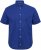 North Latitude Shirt Linen Cotton Short Sleeve Blue - Herrenhemden in großen Größen - Herrenhemden in großen Größen