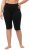 Ulla Popken Stretch Knit Bike Shorts Black - Jeans & Hosen in Großen Größen – Plus Size Damenmode - Jeans & Hosen, EU 42–70