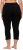 Ulla Popken Basic Stretch Knit Capris Black - Jeans & Hosen in Großen Größen – Plus Size Damenmode - Jeans & Hosen, EU 42–70