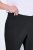 Ulla Popken Bengaline Elastic Waist Stretch Capri Pants Black - Stoffhosen - Weite Stoffhosen für Damen in großen Größen
