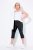 Ulla Popken Bengaline Elastic Waist Stretch Capri Pants Black - Stoffhosen - Weite Stoffhosen für Damen in großen Größen