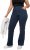 Ulla Popken Wide Leg Elastic Waist Mary Fit Marlene Stretch Jeans Denim Blue - Jeans & Hosen in Großen Größen – Plus Size Damenmode - Jeans & Hosen, EU 42–70