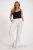 Ulla Popken Drawstring Elastic Waist Mary Fit Linen Pants Snow White - Jeans & Hosen in Großen Größen – Plus Size Damenmode - 