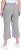 Ulla Popken Cool Linen Elastic Waist Capri Pants Light Grey Melange - Jeans & Hosen in Großen Größen – Plus Size Damenmode - Jeans & Hosen, EU 42–70