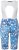 Ulla Popken Abstract Print Padded Cycling Shorts With Suspenders White - Jeans & Hosen in Großen Größen – Plus Size Damenmode - 