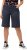 Ulla Popken Frayed Hemline Elastic Waistband Bermuda Shorts Navy - Jeans & Hosen in Großen Größen – Plus Size Damenmode - Jeans & Hosen, EU 42–70