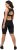 Ulla Popken Padded Cycling Zip Front Bodysuit Black - Jeans & Hosen in Großen Größen – Plus Size Damenmode - Jeans & Hosen, EU 42–70