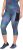 Ulla Popken Quick Dry Cropped Geometric Print Leggings Grey - Jeans & Hosen in Großen Größen – Plus Size Damenmode - 