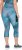 Ulla Popken Quick Dry Cropped Geometric Print Leggings Blue - Jacken - 