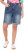 Ulla Popken Palm Print Denim Bermuda Shorts Blue Denim - Jeans & Hosen in Großen Größen – Plus Size Damenmode - 