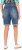Ulla Popken Palm Print Denim Bermuda Shorts Blue Denim - Jeans & Hosen in Großen Größen – Plus Size Damenmode - 