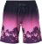 Ulla Popken Active Wide Leg Elastic Waist Palm Tree Pattern Mesh Shorts Black - Jeans & Hosen in Großen Größen – Plus Size Damenmode - Jeans & Hosen, EU 42–70