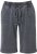 Ulla Popken Indigo Dyed Elastic Waist Jersey Shorts Black - Jeans & Hosen in Großen Größen – Plus Size Damenmode - 