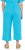 Ulla Popken Muslin Elastic Waist Culottes Blue - Jeans & Hosen in Großen Größen – Plus Size Damenmode - Jeans & Hosen, EU 42–70