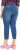Ulla Popken Cropped Denim Look Stretch Fit Leggings Light Blue Denim - Jeans & Hosen in Großen Größen – Plus Size Damenmode - 