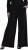 Ulla Popken Wide Leg Elastic Waist Glitter Pants Black - Jeans & Hosen in Großen Größen – Plus Size Damenmode - Jeans & Hosen, EU 42–70
