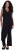 Ulla Popken Draped Sleeveless Glitter Jumpsuit Navy - Jeans & Hosen in Großen Größen – Plus Size Damenmode - 