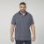North Latitude 61134 Allover-Print Jersey-Poloshirt Marineblau - Polo-shirts für herren - Polo-Shirts für Herren in großen Größen
