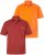 JP1880 Polo Shirts 2-pack Piqué Red Orange - Polo-shirts für herren - Polo-Shirts für Herren in großen Größen