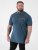 D555 Harvey Pique with Jacquard Collar & Cuffs Polo Teal - Polo-shirts für herren - Polo-Shirts für Herren in großen Größen